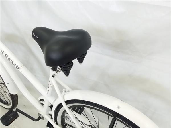Made in China white color OEM steel frame  26 2.125 beach cruiser for lady for sale