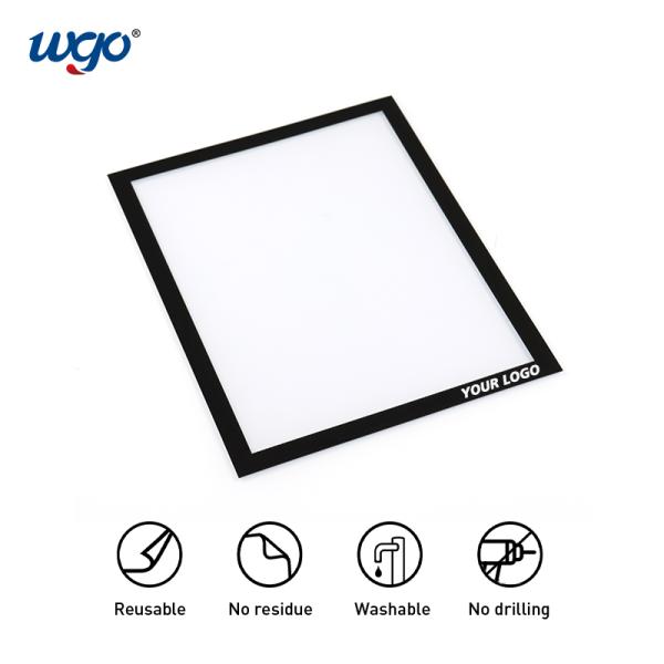 Металл рамки держателя знака собственной личности Repositionable слипчивой установленный стеной деревянный