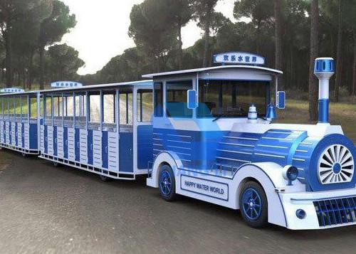 High quality Amusement kids Park Electric Trackless Sightseeing Tourist Road Train rides for sale