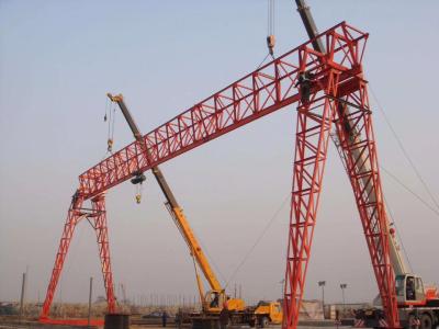 MH type 6 ton general gantry crane, gantry crane, main girder box support leg gantry crane, rail type small crane