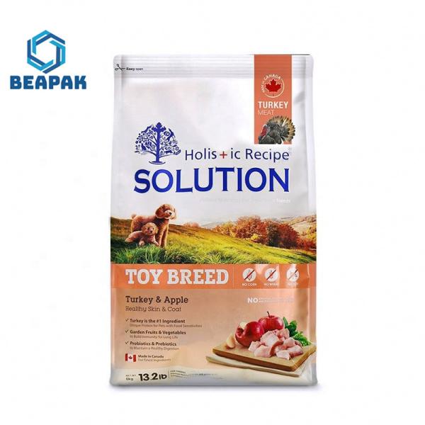 Plastic Printing Square Bottom Animal  k Pet Food Bags