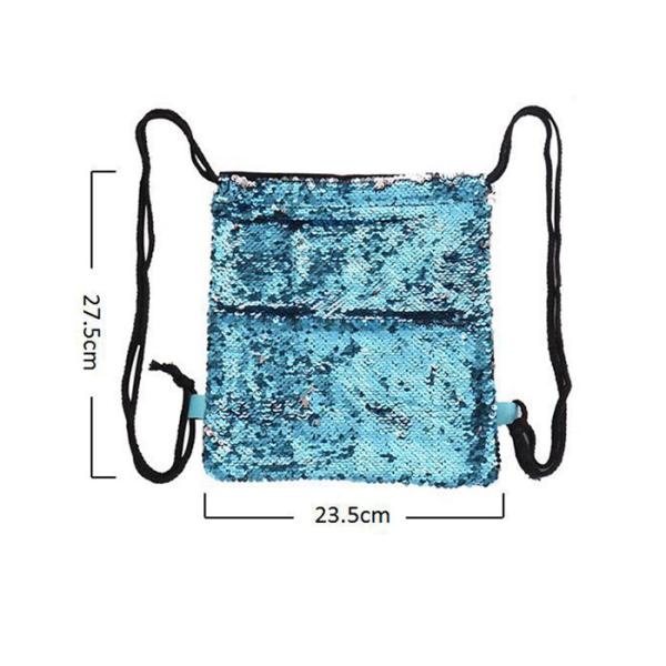 Sequins symphony color ladies drawstring backpack outdoor bag sports backpacks