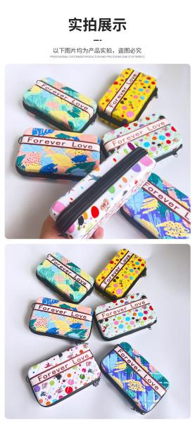 ASB+PC MATERIAL PORTABLE HARD SHELL MAKEUP BAG ONE SHOULDER PORTABLE STORAGE BAG WITH HAND GIFT BOX FESTIVAL ANNUAL MEET