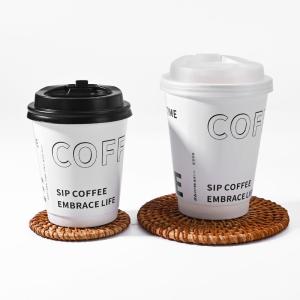 Fabrica de vasos de papel desechables logotipo ecológico personalizado copa de café bebida caliente