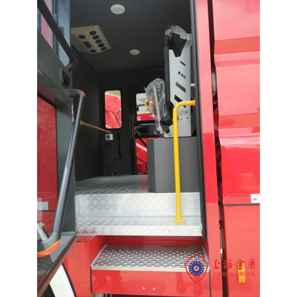 пожарная машина лестницы ряда брызг заграждения 60м 25м воздушная с платформой нержавеющей стали