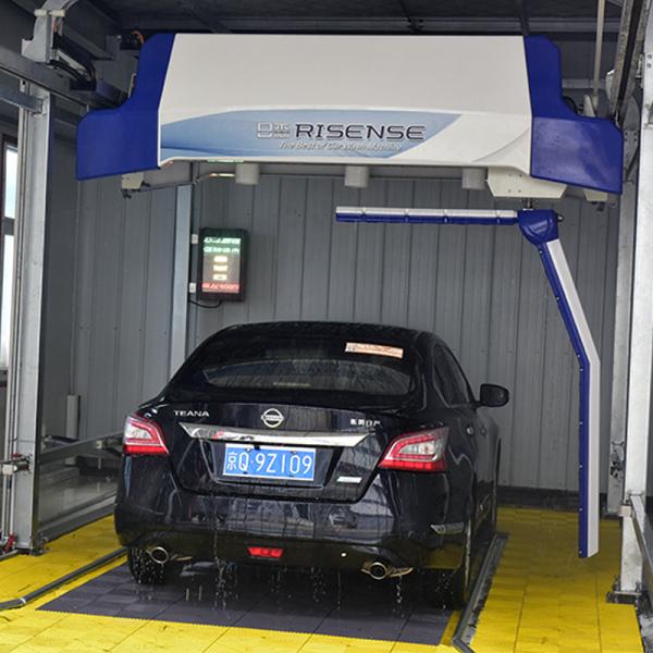 Qingdao Risense 360 Full Automatic Car Wash Equipment Touch Free Car Wash with air Dryer and lava Shampoo