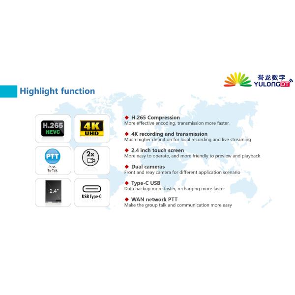 Live Streaming WIFI Body Camera 4K 2K 42MP weatherproof Body Worn Cam