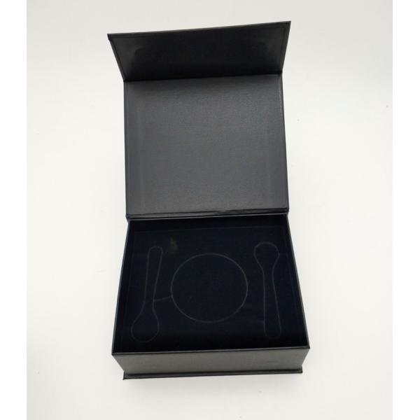 Rigid Paper Caviar Gift Set Book Shape Grade With Sponge Inner Tray