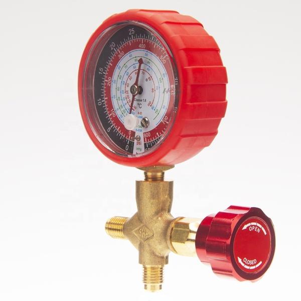 70mm 55 Bar Manifold Pressure Gauge Brass Connection Stainless Steel Pressure Gauge