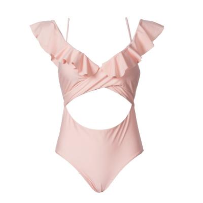 Tiered Layer Tie a Knot Front Top With Low waist Bikini swimsuit high cut