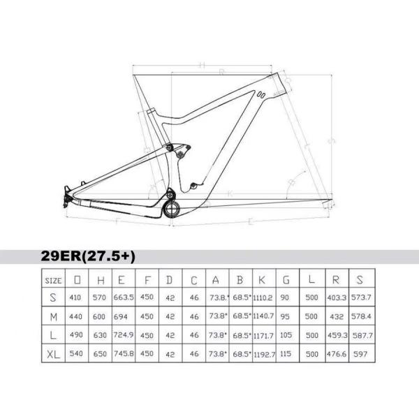 Логотип подвеса волокна углерода T1000 полным подгонянный горным велосипедом