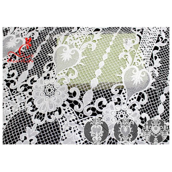 Allover Floral Embroidered Lace Fabric French Venice Guipure Lace Via SGS & OEKO