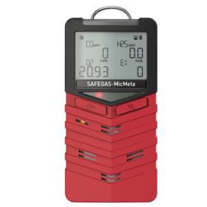 MicMeta IECEx/ATEX/EMC/Marine Certified Multi Gas Detector Portable for CO H2S O2 LEL CO2 5 gases