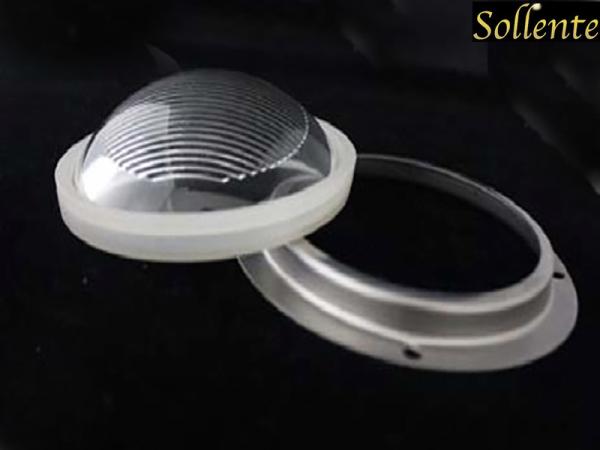 115 Degree Clear LED Glass Lens For High Power Tennis Court Area Lighting