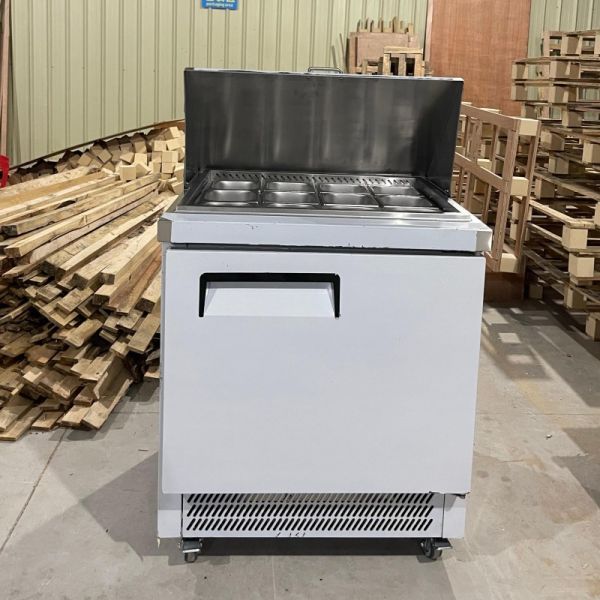 Single Door Kitchen Refrigerated Sandwich Prep Table Air Cooled With Backsplash