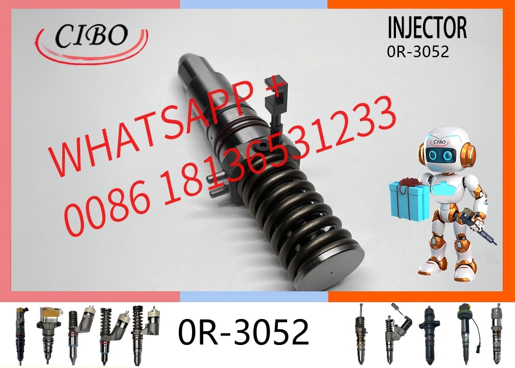 original 0R-3052 Common Rail Fuel Injector for  3508 3512 3516 Diesel Engine 7E6408 7E-6408 0R3052 Excavator 777B 785 789 Fuel Injection Parts original new injector
