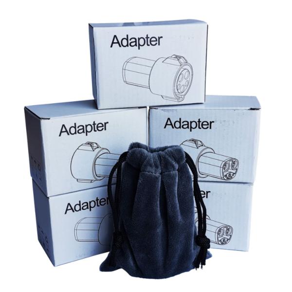 Black 250V 60A EV Charging Cable Adapter Tesla Adapter For EV Charger