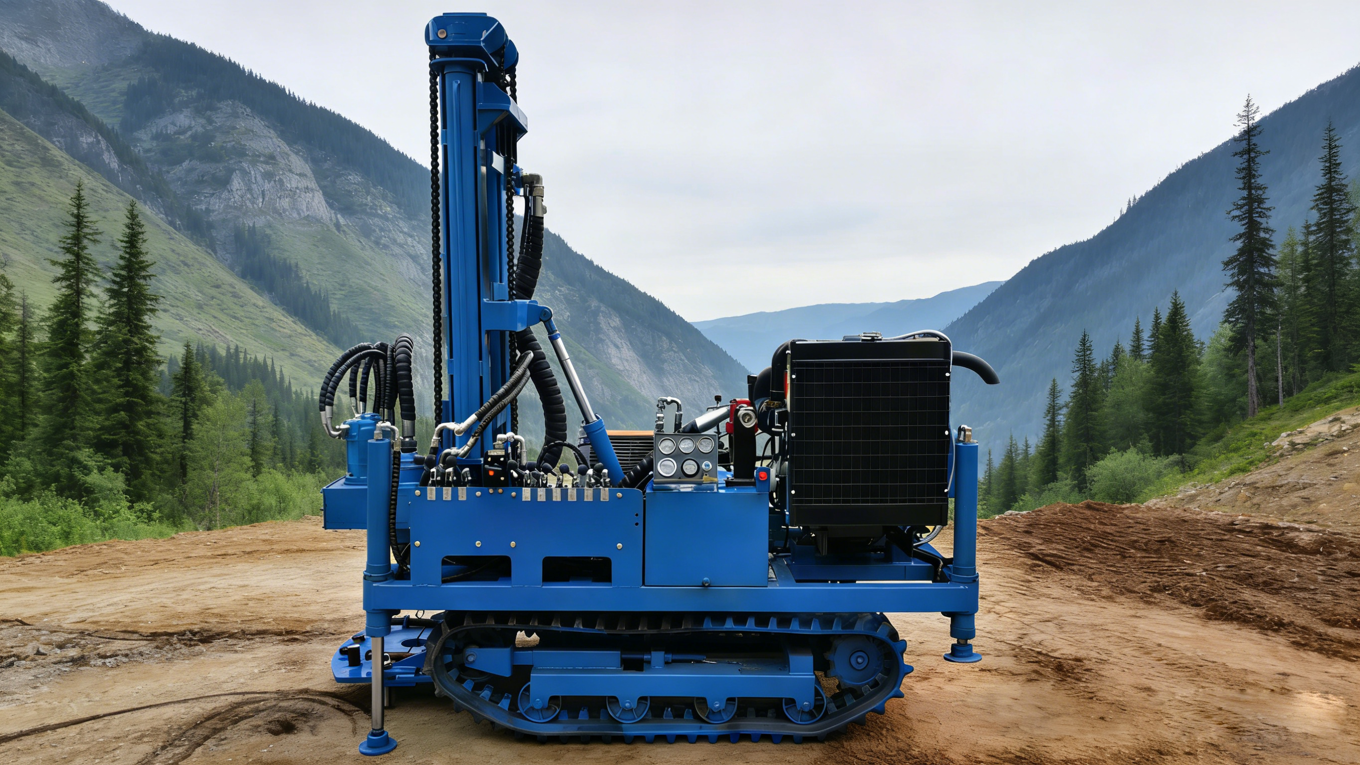 Small Down-the-hole Crawler Drill  Boasts Strong Power And Easy Transportation
