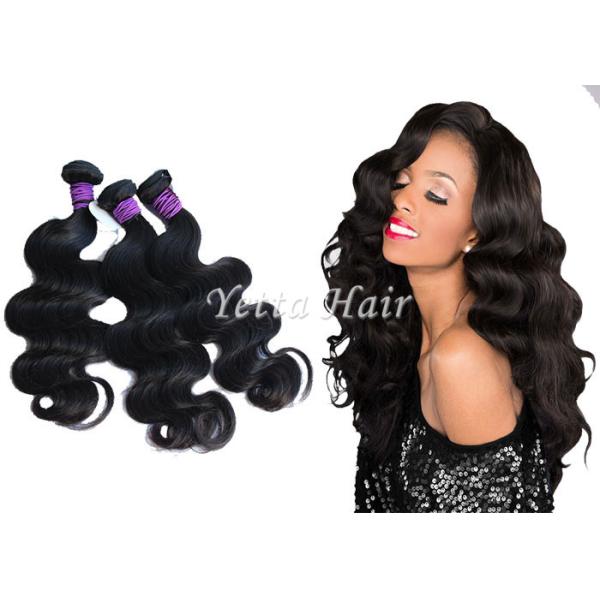 Double Weft Peruvian Weaving Hair / Smooth Soft Clean Virgin Hair