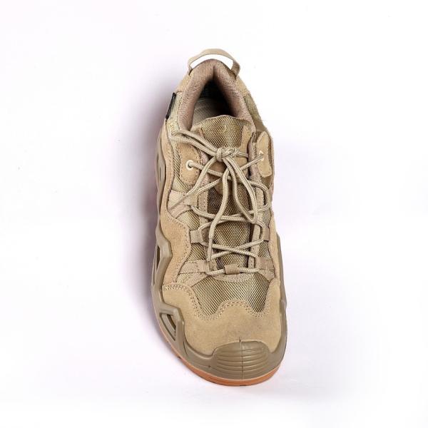 Shengjie Casual Suede Cow Geniune Leather Breathable Soft Boots Fabric Mesh Upper with Metal Eyelets Outdoor Shoes