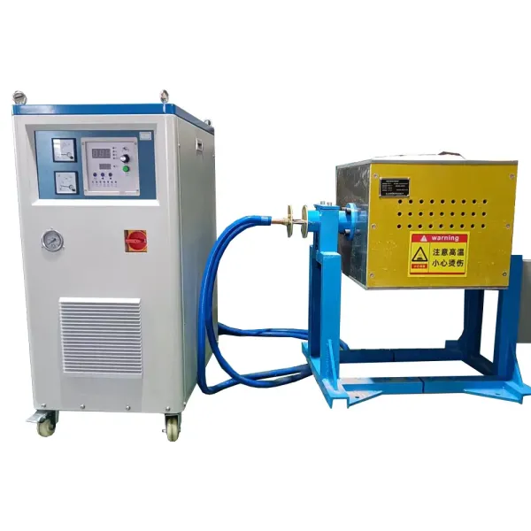 120KW Power 60kg Capacity Water Cooling System Induction Melting Furnace for Metal Melting Equipment