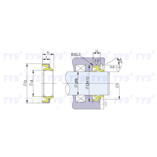 High Wear Resistance DKB Wiper Seal with Excellent Sealing Performance and Customizable Size for Hydraulic Cylinders