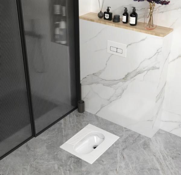 Plastic Concealed Toilet Cistern with Ceramic Component and Wall-mounted Installation