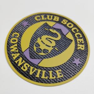 Iron On Flat Print 3D Silicone Patch With Hot Melt Backing Multiple Colors