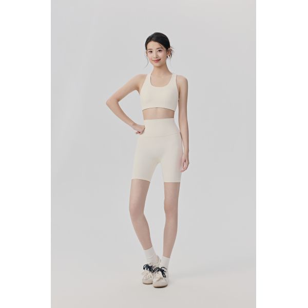 Brown Seamless Padded Sports Bra for High Impact Workouts with Breathable Fabric and Supportive Fit