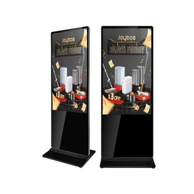 43 49 55 pouces Kiosque intérieur Plancher debout Hôtel affichage publicitaire numérique