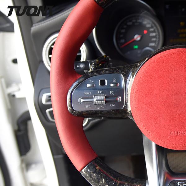 PU Amg Carbon Fiber Mercedes Benz Steering Wheel 2022 Custom