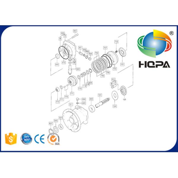 Hitachi EX200-3 Hydraulic Motor Seal Kits 4308814 / Excavator Spare Parts