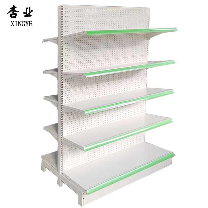 Fabrica Estantes de góndola de color acuático de góndola estantes de supermercado
