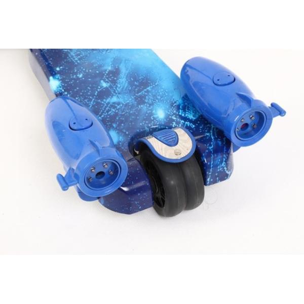 3 Wheel Kids Spraying Water Jet Rocket Kick Scooter With Smoke Flash Plus Wheel