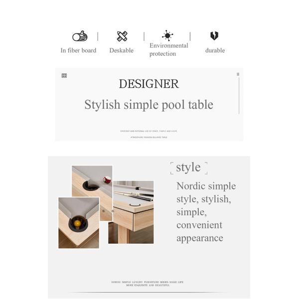 8 Foot Home Billiards Table Wood Tennis Tables Game