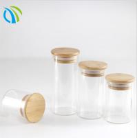460ml le stockage de nourriture en verre du cylindre 100mm cogne les conteneurs en verre empilables du biscuit 20g
