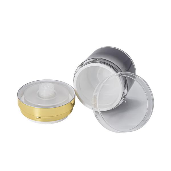 15g/30g/50g Customized Color And Logo Press Down Airless Cream Jar Skin Care Packaging UKC42