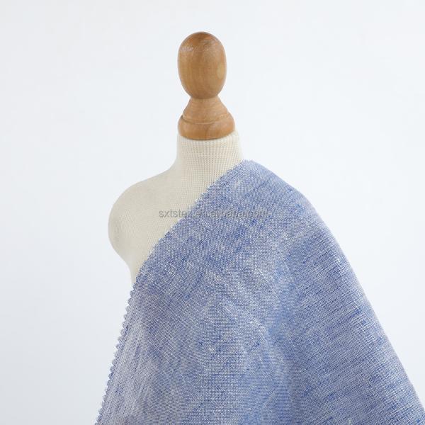 100% Linen Fabric Yarn Dyed Fashion High Quality Clothing Custom-made Woven Women and Men Fabric for Clothing