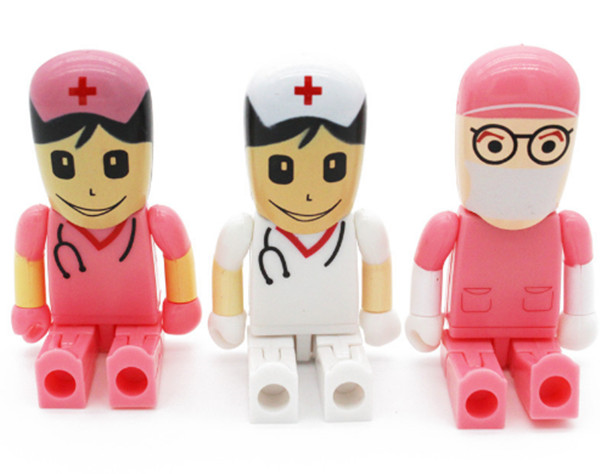 Доктор Нянчить Усб Вспышка Управлять, ручка Пендриве 32ГБ памяти робота мультфильма медицинская