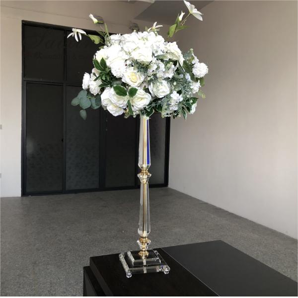 140 см Черный железный подставник для цветочного украшения Металлические свадебные столы