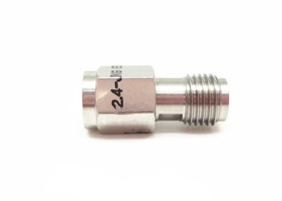 Homem de aço inoxidável de 2.4mm ao adaptador reto fêmea do MMW RF da onda de milímetro