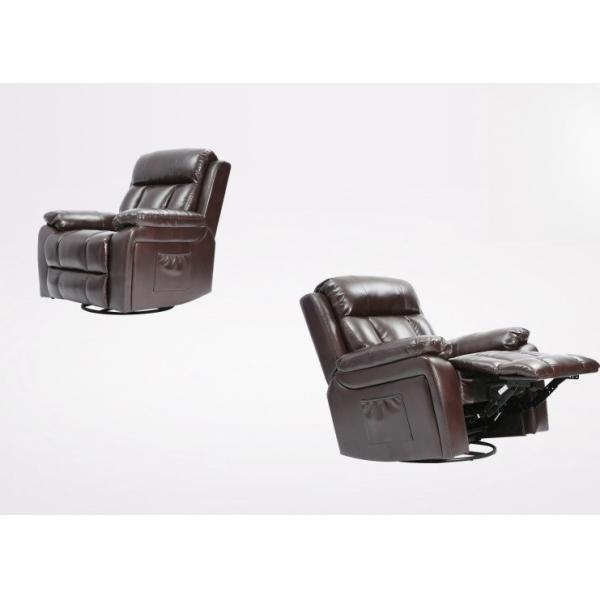 PU Leather Manual Reclining Chair Modern Swivel Stretch Recliner Chair 96x101x102CM