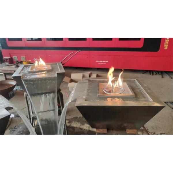 Декоративный фонтан шара огня газа нержавеющей стали для бассейна