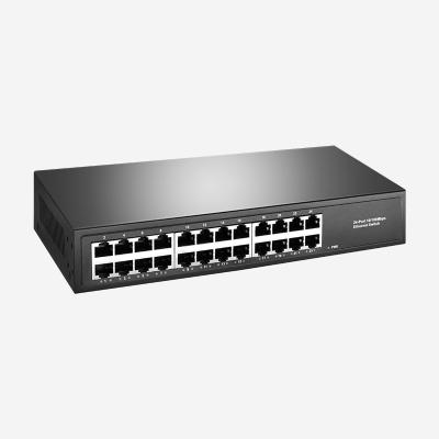 24 RJ45 interruptores dos ethernet dos portos 10 100M Switch 100 Mbps com MDI/MDIX auto Flip Function