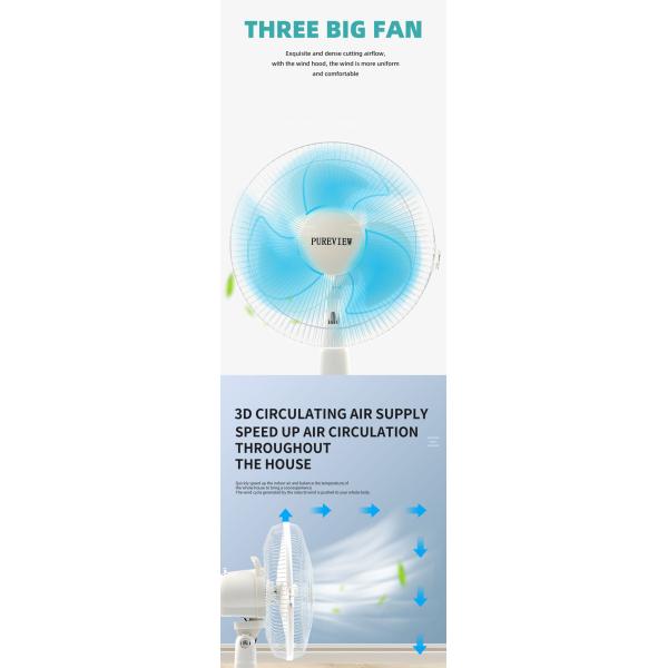 Table Solar Fan 12 inch Solar-Powered Energy-Saving Fan for Sustainable Clean Energy