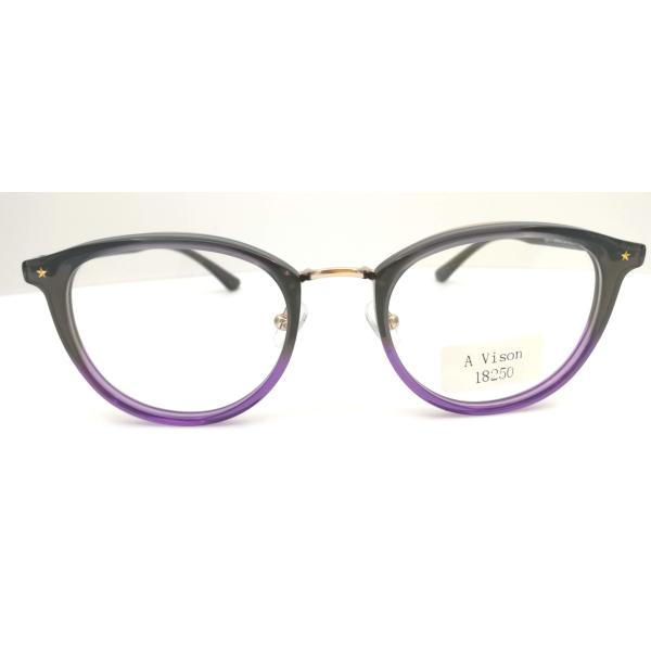 Light-weight combined frame with acetate & titanium eyewear spectale frames