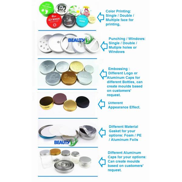 80ml Cosmetic Packaging  Skin Care Body Face Cream Empty Aluminum Container Jars