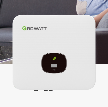 Growatt MIN 7000~10000 TL‑X2 On‑Grid Solar Inverter 7‑10kW Dual MPPT Natural Cooling IP66 OLED Touch Display PV Inverter for Home Commercial Solar Power System