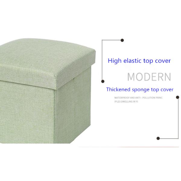 Satin folding storage box chair