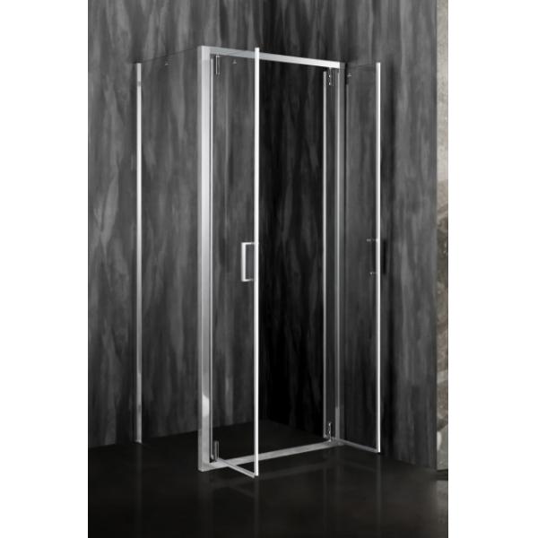 Stylish Shower Door With Chromed Profile For Modern Bathrooms